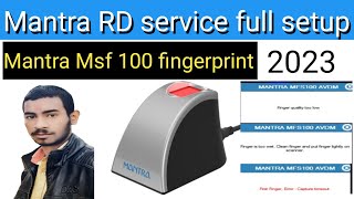 Mantra Mfs 100 Rd Service Installation Process 2023 ow to install Mantra device [upl. by Colp648]