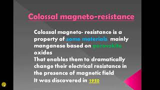 what is colossal magnetoresistance🙄🙄youtubecolossal [upl. by Nilahs]