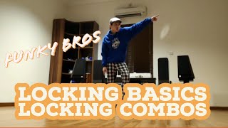 LOCKING DANCE  VIDEO TUTORIAL 23 Locking Basics  8 Locking Combos FOR BEGINNERS [upl. by Robers]