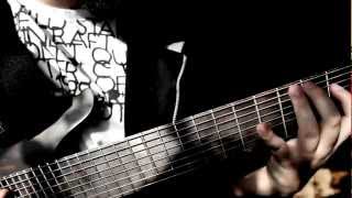 Oni 8 string Macassar Ebony Top amp Axe FX Standard test Meshuggah  Closed Eye Visuals cover [upl. by Haeluj]