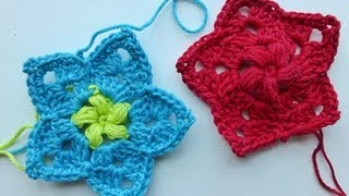 Advent Calendar  December 10 2012  Crochet Star quotChristmas Rosequot [upl. by Issiah]