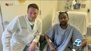 CedarsSinai patient undergoes 20hour tripleorgan transplant surgery [upl. by Whitver]