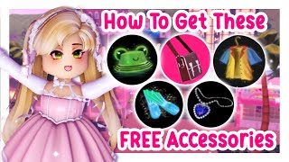 How To Get ALL the FREE Accessories on Diamond Beach in Royale High [upl. by Cathleen]