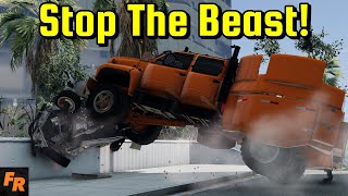 Stop The Beast  MRAP Causes Chaos  BeamNG Drive [upl. by Pilloff]