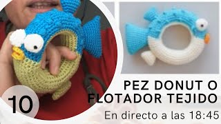 pez donut o flotador amigurumi 10 [upl. by Katuscha]