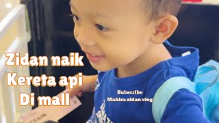 Vlog Zidan naik kereta api di mall [upl. by Par]