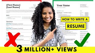 How to Write a Resume  For Freshers amp Experienced People StepbyStep Tutorial [upl. by Atilehs]