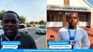 Autárquicas em Moçambique incidentes marcam a espera pelos resultados [upl. by Adnauqahs]