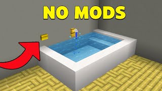 REALISTIC BATHTUB in Minecraft Bedrock 120 No Mods [upl. by Assirual]