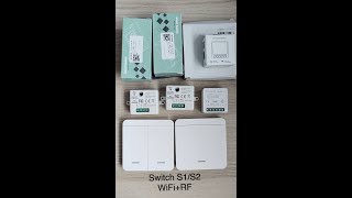 WifiRF išmanių relių apžvalga Smart Switch S1S2 WifiRF [upl. by Iem]