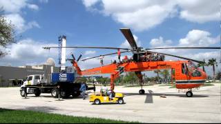 How to remove rotor blades from a skycrane helicopter HeliExpo 2011 [upl. by Nnahgaem838]