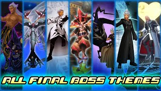 Kingdom Hearts  All Final Boss Battle Themes Xehanort Saga [upl. by Mairym]