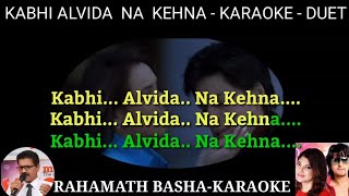 Kabhi alvida na kehna DUET KARAOKE SCROLLING SONU NIGAM AND ALKA YAGNIK [upl. by Eloise]