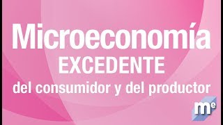 MICROECONOMÍA Excedentes del consumidor y del productor [upl. by Nnaael538]