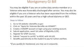 Educational Benefit Montgomery GI Bill [upl. by Suiratnauq38]