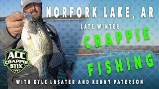 Late Winter Crappie Fishing at Norfork Lake AR [upl. by Lorinda757]