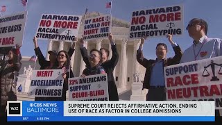 Baltimorearea universities organizations react to Supreme Court decision on affirmative action [upl. by Plerre]