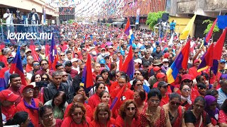 La foule répond à lappel de lAlliance du Changement à Curepipe [upl. by Farris]