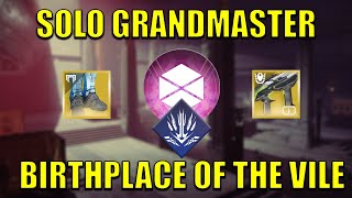 Solo Birthplace of the Vile GM  Peacekeeper Titan NO CONSECRATION Destiny 2 [upl. by Ylak239]