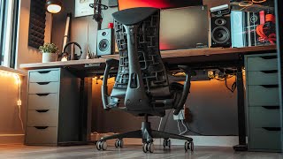 The 1500 Gaming Chair Worth it  Herman Miller Embody Desk Setup Chair [upl. by Nennek]