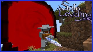 THE RED GATES KEEP APPEARING Minecraft Solo Leveling Mod Episode 6 [upl. by Mendy]