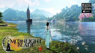 MOONLIGHT BLADE MOBILE PC Version Gameplay  Open World MMORPG [upl. by Assilana]