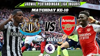 jadwal liga Inggris malam ini  PEKAN 10 ligainggris arsenal manchesterunited chelsea football [upl. by Eixel]