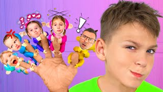 Five Kids Finger Family Collection  more Childrens Songs and Videos [upl. by Notsla68]