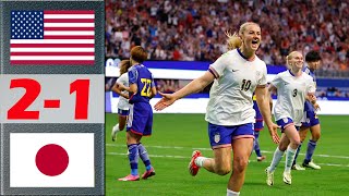 Japan vs USA Highlights  SheBelieves Cup 2024 Semifinals [upl. by Standley]