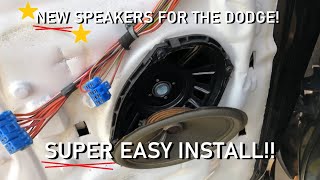 0208 3rd Gen Dodge Ram 1500 Door amp Dash Speaker Replacement EASY [upl. by Sarajane]