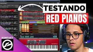 Testando Red Pianos GOLD EDITION KONTAKT [upl. by Attezi]