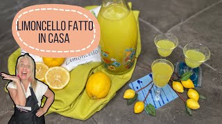 LIMONCELLO FATTO IN CASA DELLA COSTIERA AMALFITANA [upl. by Llenrod289]