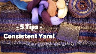 5 Tips for Spinning Consistent Yarn  What is GRIST [upl. by Aihsakal]