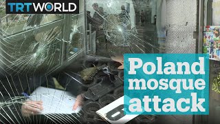 Mosque vandalised in Poland [upl. by Elyssa]