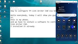 How to configure TP Link Archer C60 via Smart Phone [upl. by Enyawed]