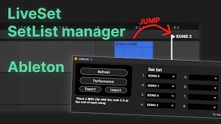 LiveSet  Build a SETLIST in Ableton Lives Arrangement View [upl. by Sipple]