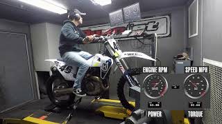 2022 Husqvarna FC 450 Dyno Test [upl. by Rheba]