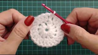 Crochet baby bonnet Crochet Loop stitch The back of the bonnet PART 1 [upl. by Ringo445]