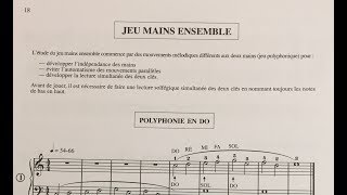 quotPolyphonie en do n°1 Ma 1ère Année de Piano Marc LEVANTIDIS [upl. by Rudy]