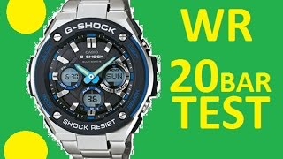 Water Resistant 20 bar Casio GShock GSTW100D [upl. by Yelsnik136]