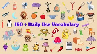 Daily Use English Vocabulary with Pictures for Kids [upl. by Neiv]