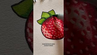 Fragolina a tratti monellina 🍓 asmr coloring ohuhu ohuhumarkers fragola disegno tutorial [upl. by Anaes]