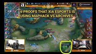 6 Proofs that Xia Esports is using maphack on Archives  Just ML Invitational  Xia vs Archives [upl. by Shanney]