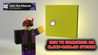 How to unanchored on touch Roblox Studio [upl. by Saylor]