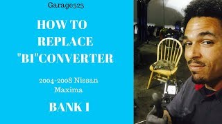 How To Replace Catalytic Converter Nissan Maxima 0408 BANK 1 [upl. by Ahsenid]