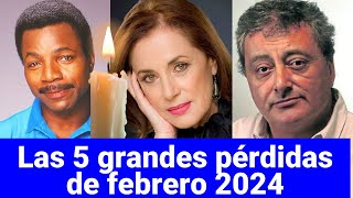 Famosos fallecidos en febrero de 2024 [upl. by Meehahs]