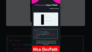 how to create input field in css webdevelopment css [upl. by Kata]