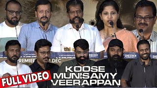 Full Video  Koose Munisamy Veerappan Web Series Press Meet  Nakkheeran Gopal Sharath Jothi [upl. by Adiuqal]