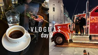 VLOGMAS Day 9 I book club Christmas market Coca Cola truck [upl. by Downs]