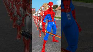 SpiderMan Sword Attacks Iron Man Rescues Marvels SpiderGirl spiderman marvel ironman [upl. by Barra]